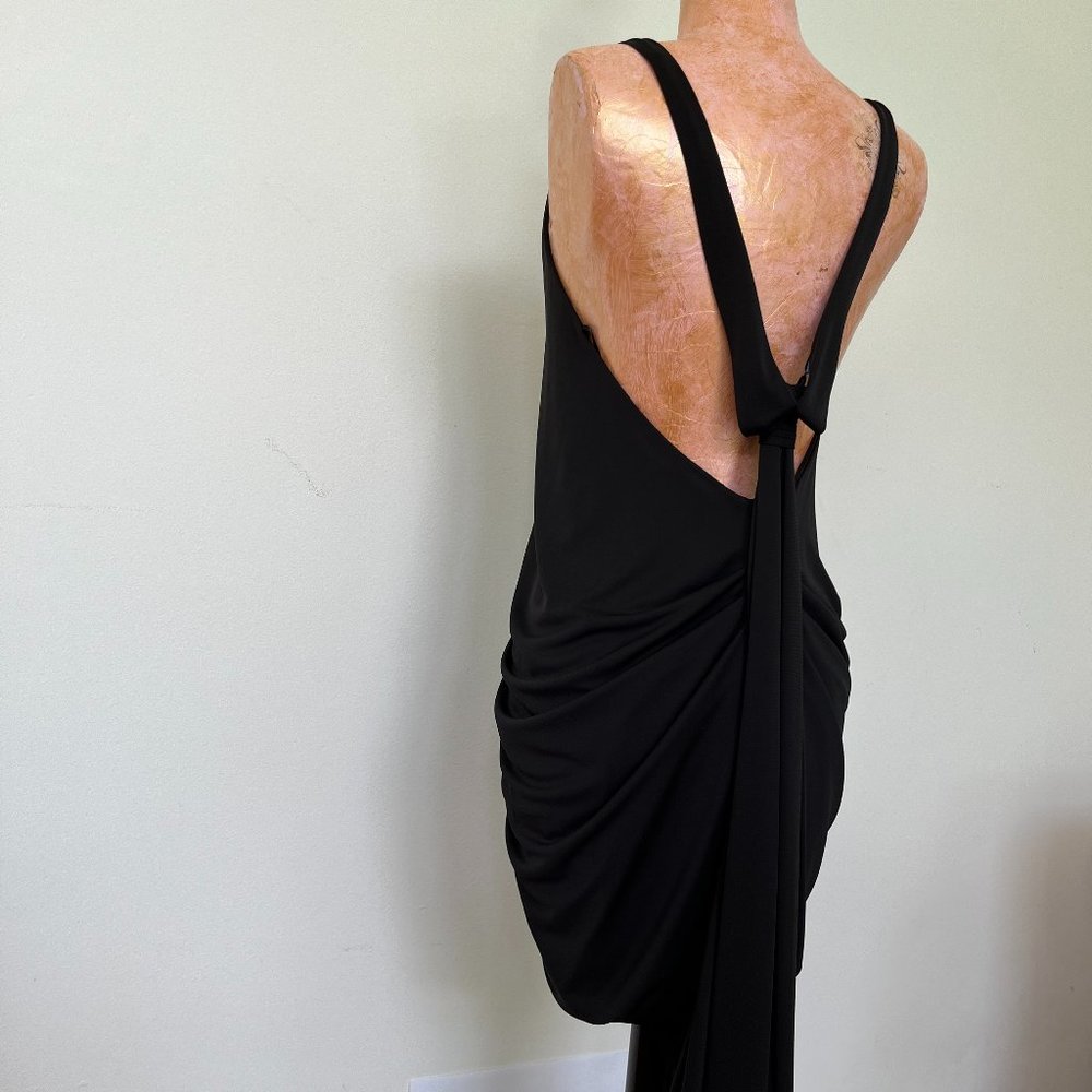 Black strappy dress, BCBG, Size M
